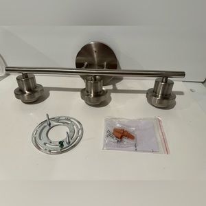Brush Nickel 3 Light Fixture